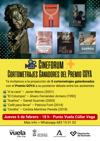 Cineforum: Cortometrajes Ganadores del Premio GOYA