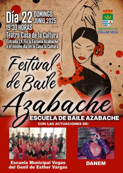 Cúllar Vega se llena de arte con el Festival de Baile Azabache este 22 de junio
