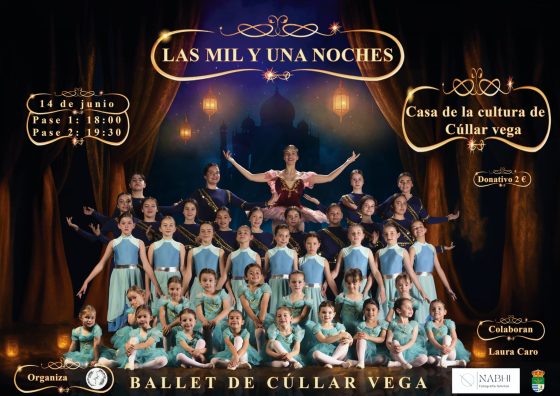 El ballet de Cúllar Vega estrena su nuevo espectáculo «Las Mil y Una Noches» el sábado 14 de junio