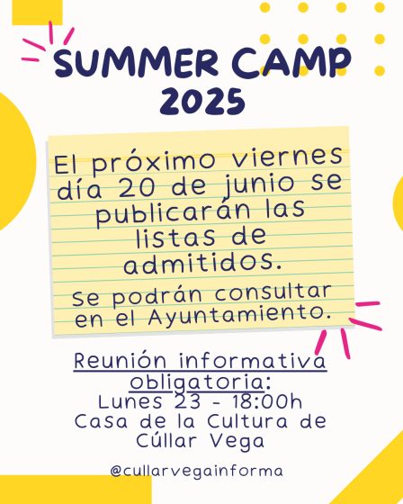 Reunión Summer Camp 2025